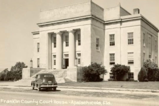 Franklin County Florida Courthouse Circa 1940